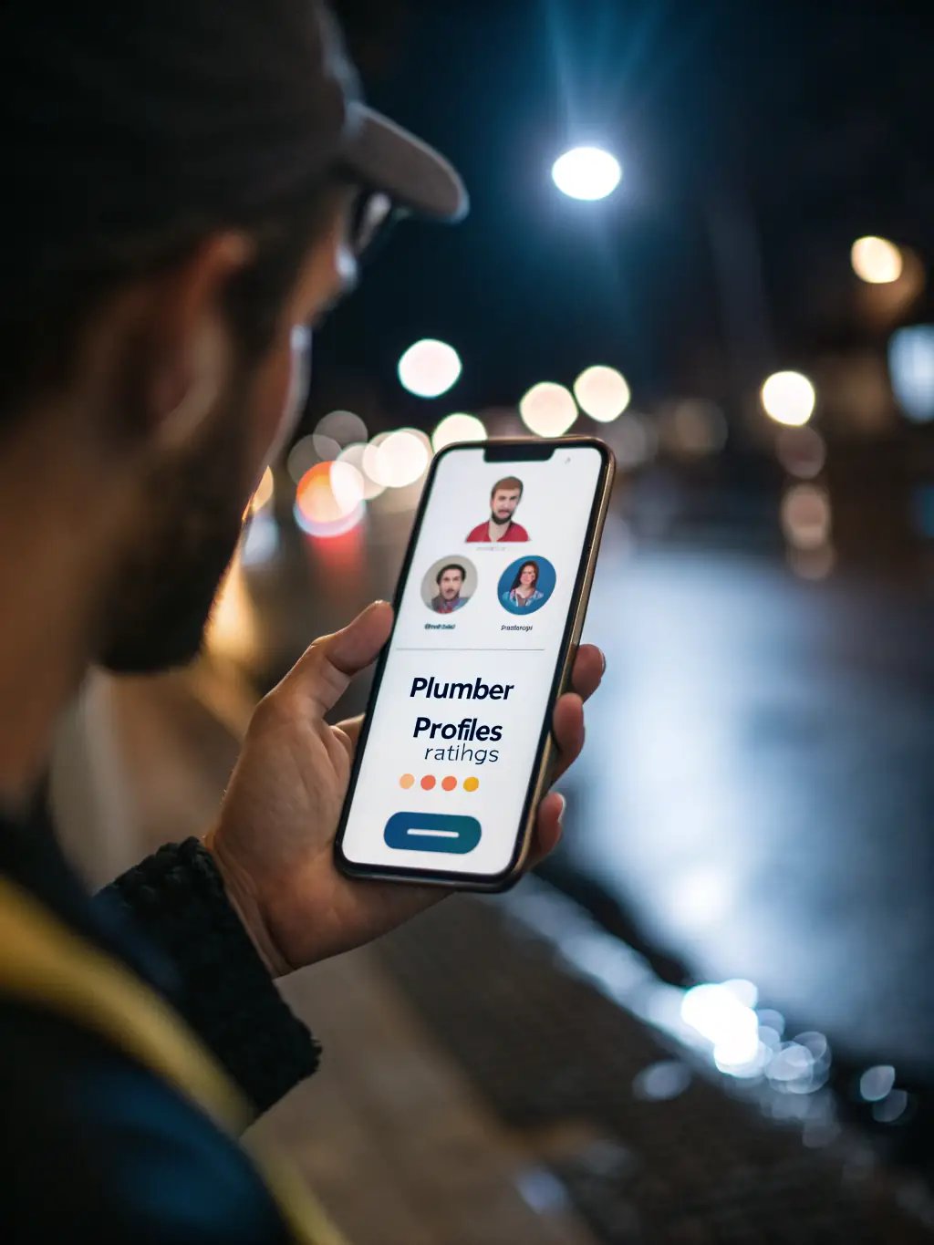 A smartphone displaying a mobile-friendly version of a plumbing company's website, emphasizing ease of use on mobile devices.