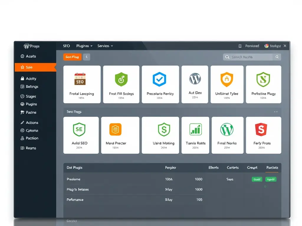 A clean, professional WordPress website dashboard interface, showcasing easy content management and customization options. The dashboard is intuitive and user-friendly.